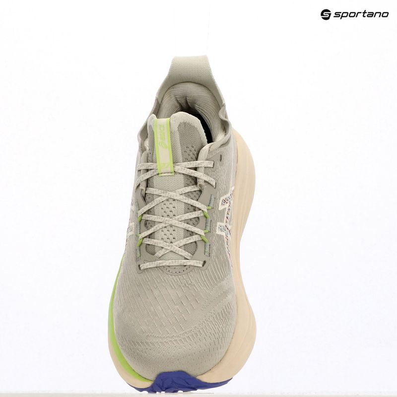 Мъжки обувки за бягане ASICS Gel-Nimbus 27 nature bathing/lime green 15