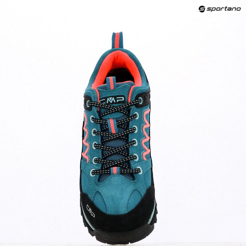 Дамски ботуши за трекинг CMP Moon Low Wp teal/red fluo 9