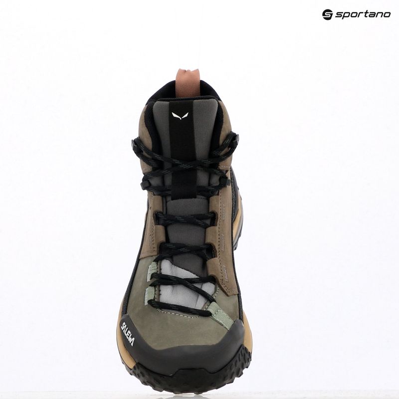 Salewa дамски ботуши за трекинг Puez Leather Mid Ptx bungee cord / onyx 20