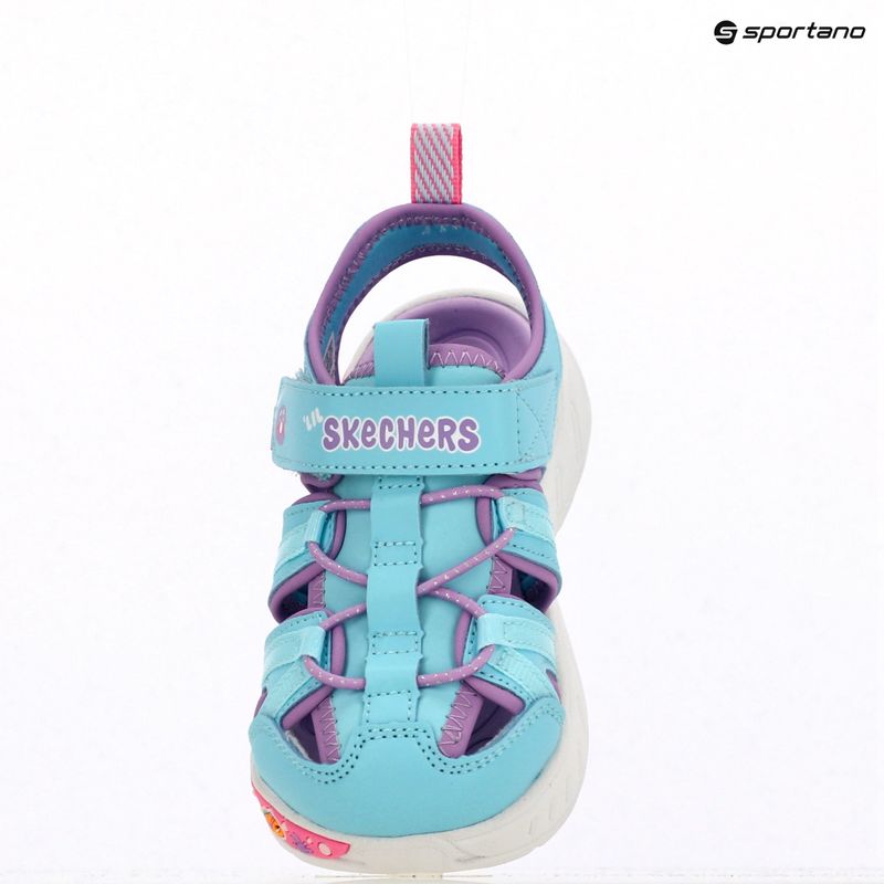 Детски сандали SKECHERS Play Scene Splash Cute Crew тюркоаз/лавандула 12