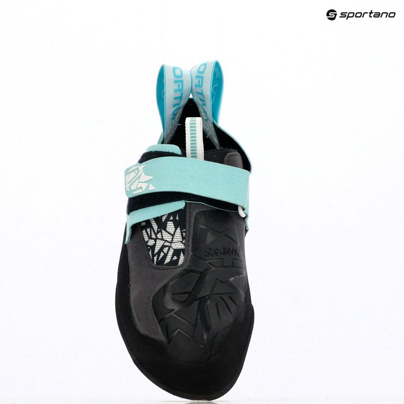 La Sportiva Skwama Vegan carbon / turquoise дамска обувка за катерене 11