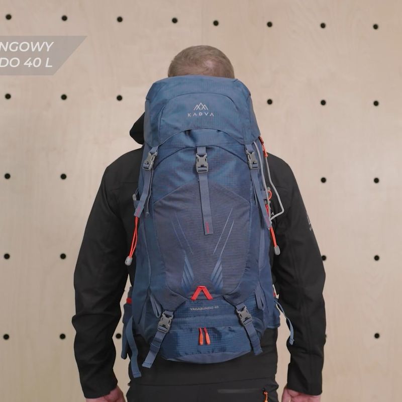 Туристическа раница KADVA Vagabundo 40 л черна 33