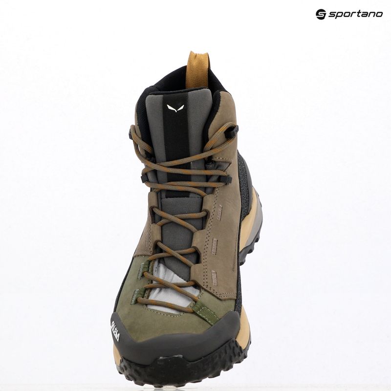 Salewa мъжки ботуши за трекинг Puez Leather Mid Ptx bungee cord / onyx 19