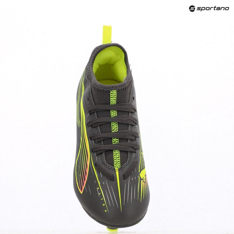 Детски футболни обувки PUMA Ultra 5 Match FG/AG Jr puma white/puma black/glowing red 9
