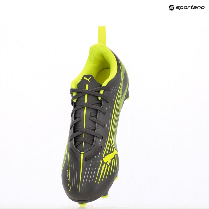 Детски футболни обувки PUMA Ultra 5 Play FG/AG Jr puma white/ puma black/glowing red 9