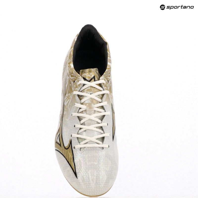 Мъжки футболни обувки Mizuno Alpha Japan AG white/ge gold/black 9