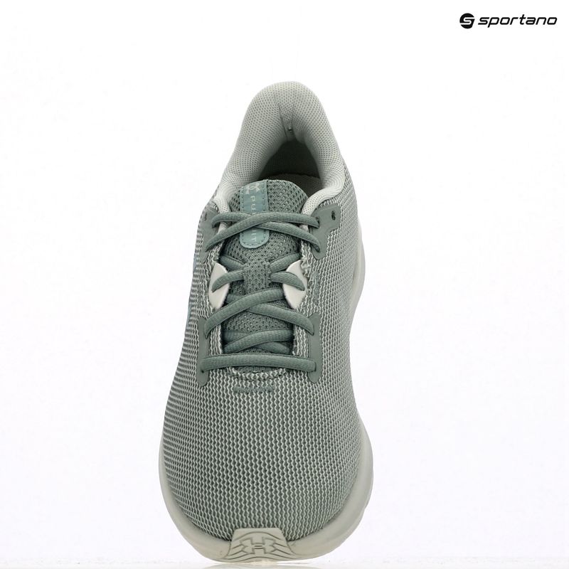 Under Armour Charged Pursuit 4 silica green/silica green/metallic silica дамски обувки за бягане 9
