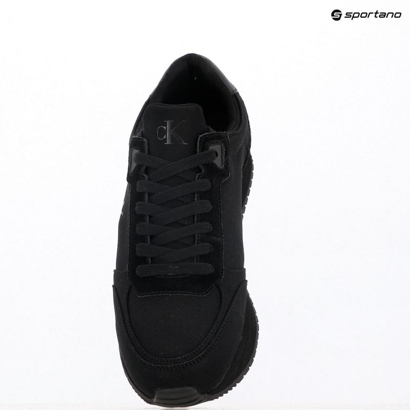 Мъжки обувки Calvin Klein YM0YM01217 Runner Sock Laceup Mg Canvas triple black 9