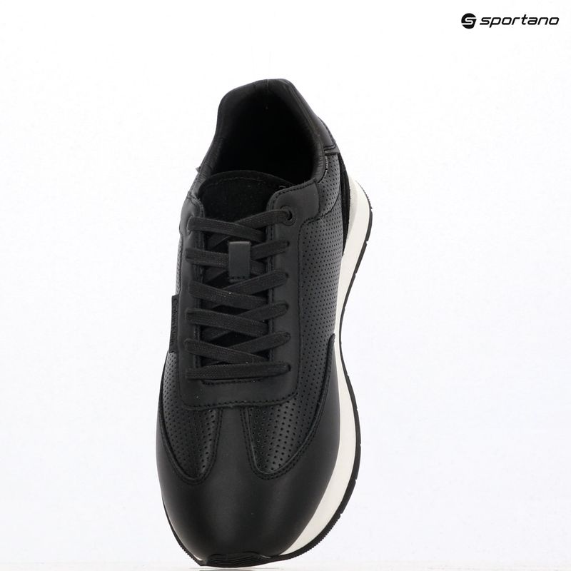 Calvin Klein мъжки обувки HM0HM01871 Low Prof Runn Laceup Perf Lth Black/Bright White 9