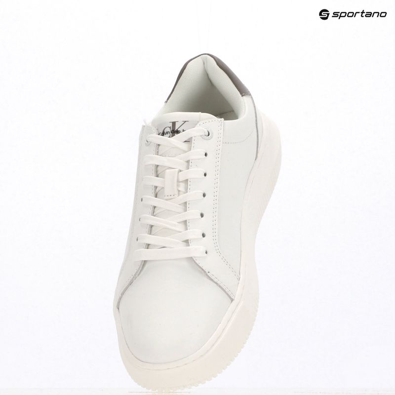 Calvin Klein мъжки обувки YM0YM00681 Chunky Cupsole Monologo Lth triple bright white/rock ridge 9