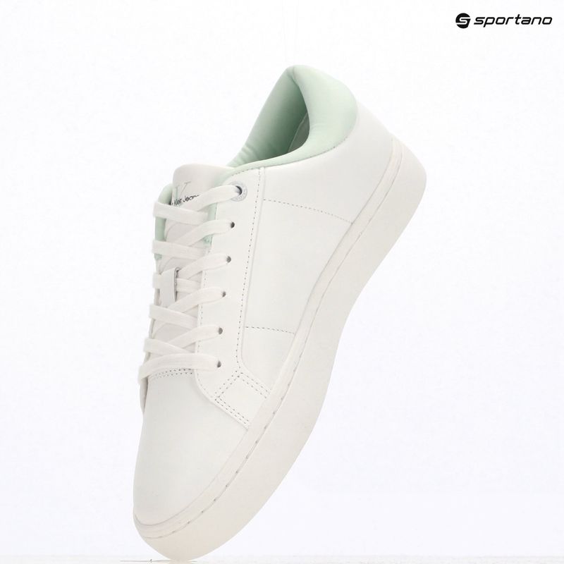 Calvin Klein дамски обувки YW0YW01444 Classic Cupsole Lowlaceup Lth Wn bright white/moonlight jade 9