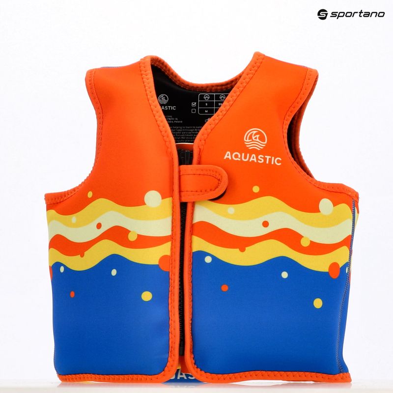 Спасителна жилетка AQUASTIC Junior orange/blue 12