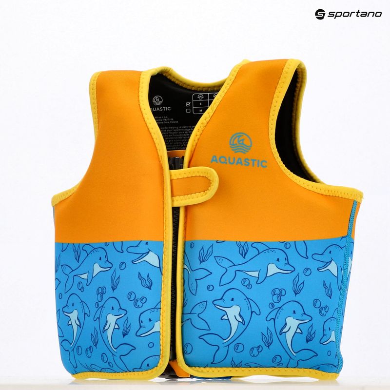 Детска спасителна жилетка AQUASTIC Junior blue 12