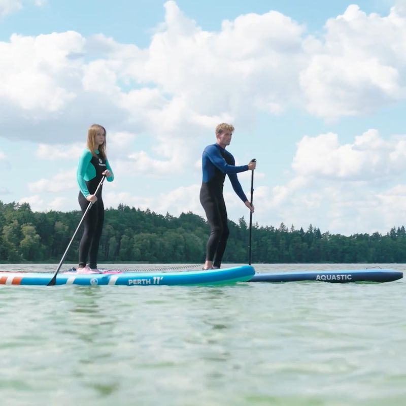 Комплект надуваема дъска SUP AQUASTIC Touring 11'6" green 28