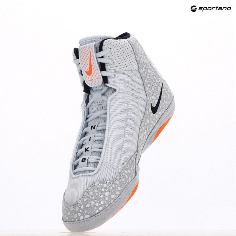 Обувки за борба Nike Inflict 4 SE сиво/тъмно обсидиан/небесно сиво/титанум 9