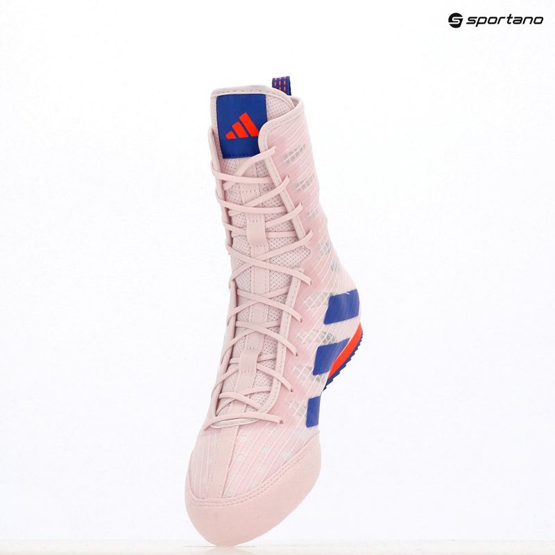 Боксови обувки adidas Box Hog 4 почти розово/синьо/импакт оранжево 20