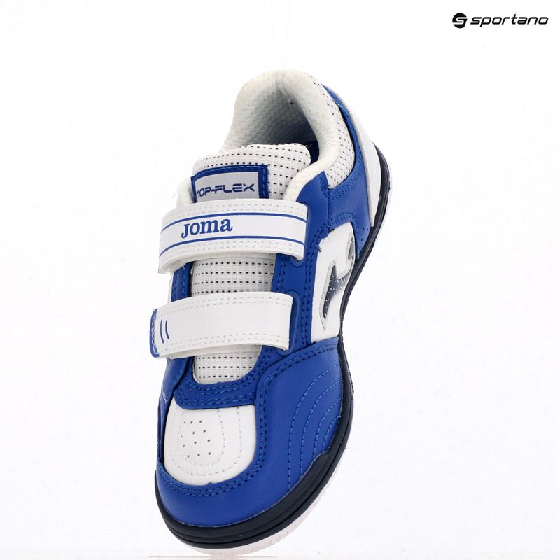 Детски футболни обувки Joma Top Flex Jr IN royal blue/white 15