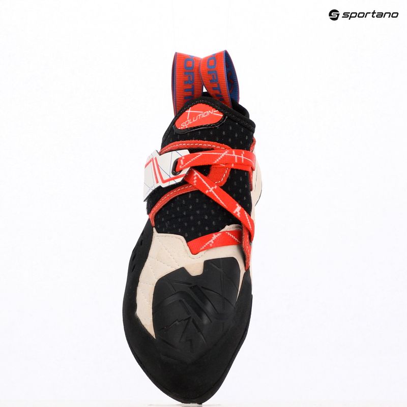 Дамска обувка за катерене Solution white/lily orange на La Sportiva 9