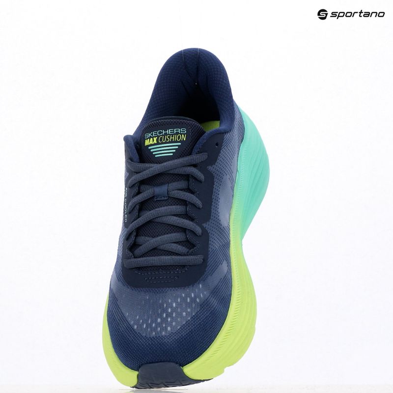 Дамски обувки за бягане SKECHERS Max Cushioning Endeavour Hallandale navy/lime 9
