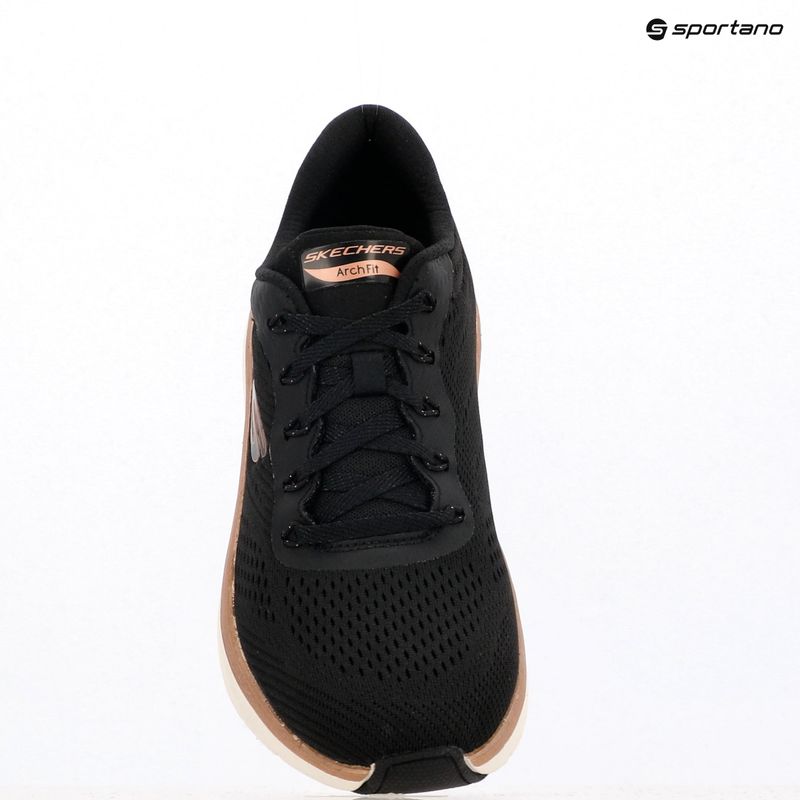 Дамски обувки SKECHERS Arch Fit 2.0 Glow The Distance black/rose gold 9