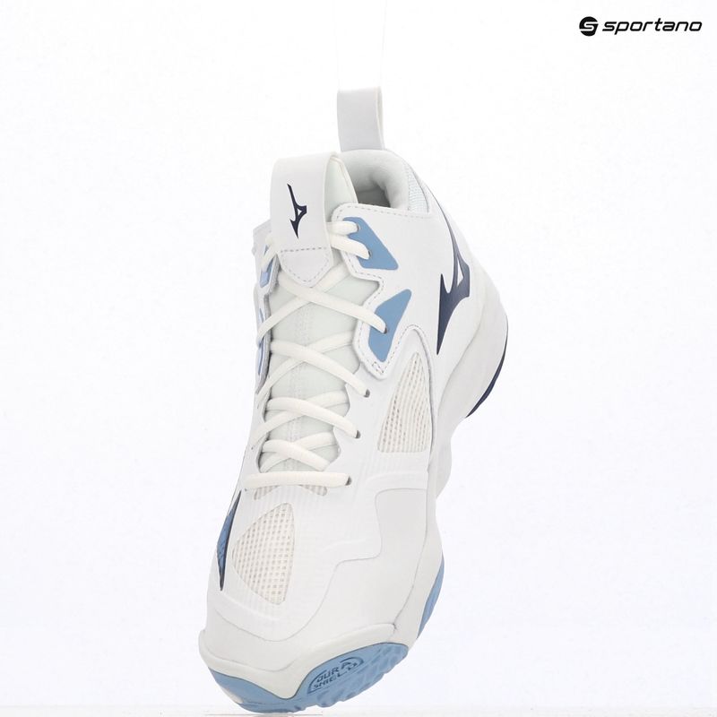 Волейболни обувки Mizuno Wave Momentum 3 Mid бели/bellwether сини/belair сини 9