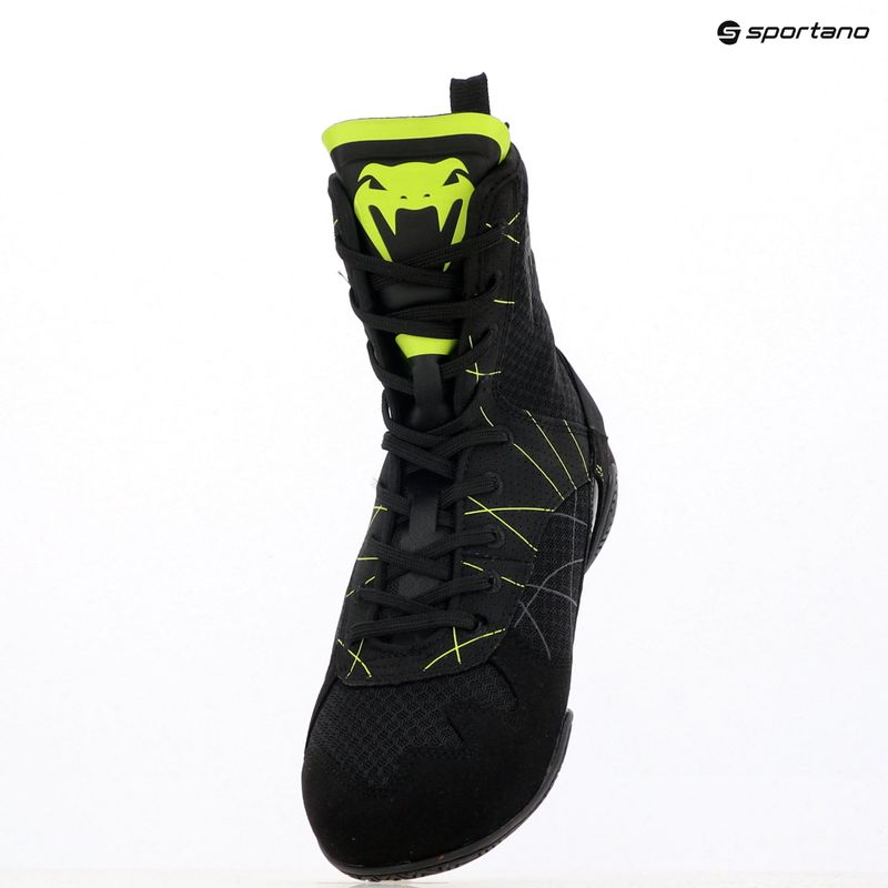 Мъжки боксови обувки Venum Training Camp 4.0 black/neo green 15