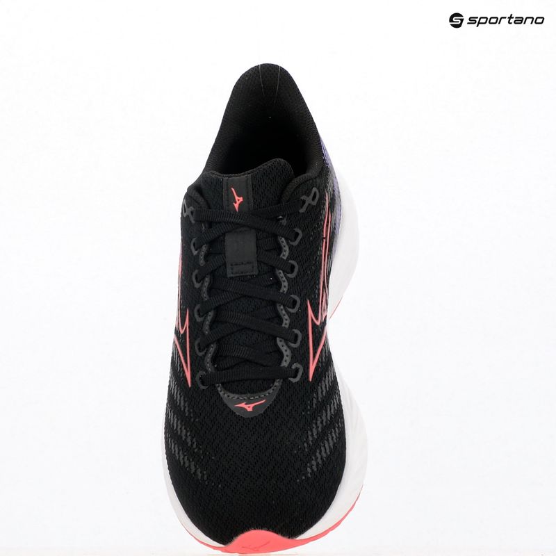 Детски обувки за бягане Mizuno Enerzy Rider Jr black/camelliarose/ paisleypurple 9
