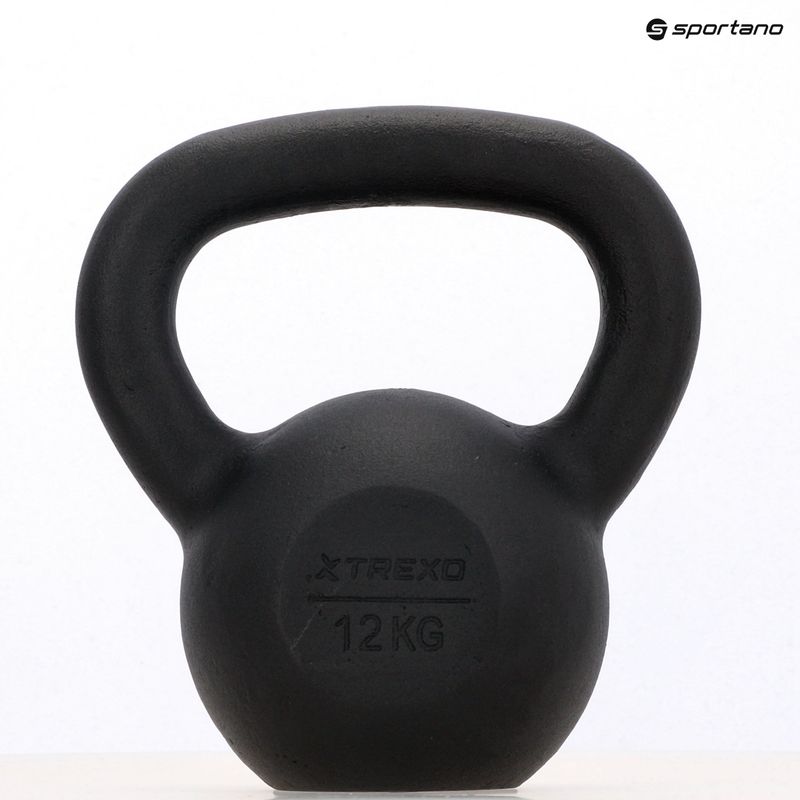 Кетълбел чугунен XTREXO 12 kg black 9