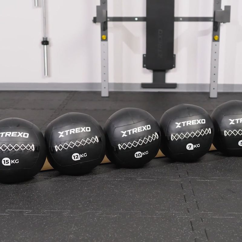 Медицинска топка TREXO Wall Ball 5 kg black 9