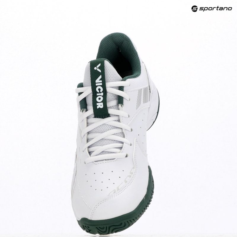 Мъжки обувки за бадминтон VICTOR P8500CLS AG bright white/hunter green 12