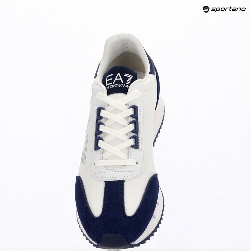 EA7 Emporio Armani Black & White Vintage бели/средновековни сини обувки 12