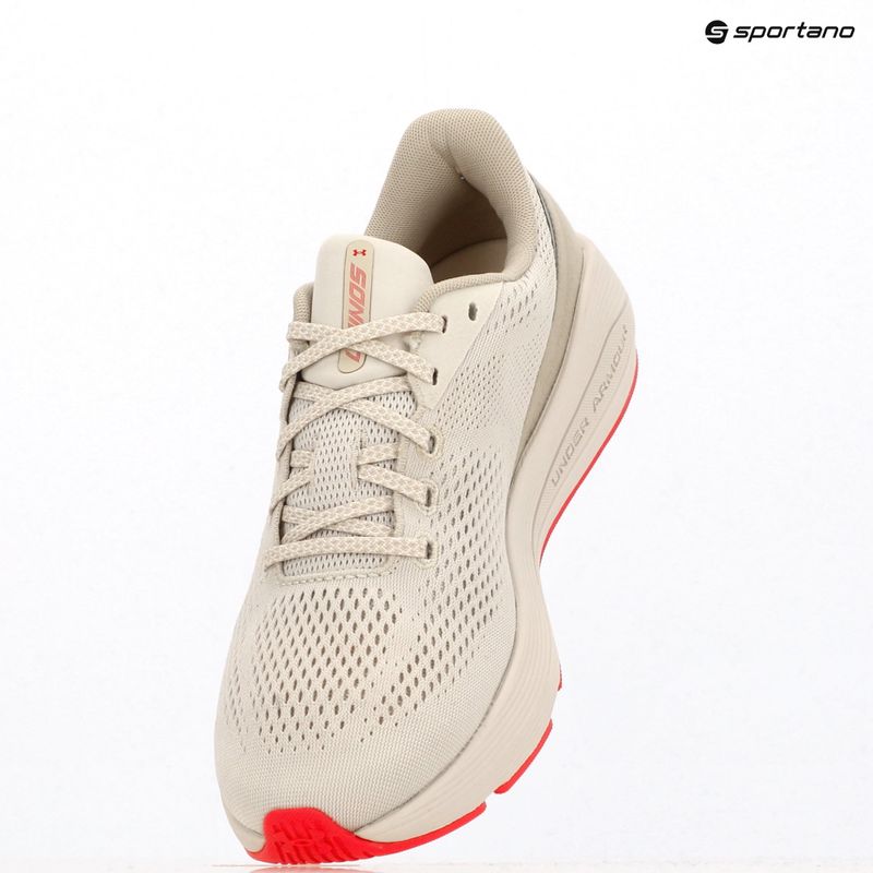 Дамски обувки за бягане Under Armour Sonic 7 summit white/khaki base/racer red 9
