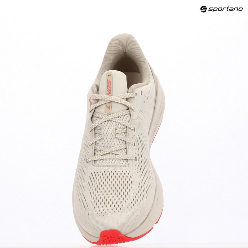 Мъжки обувки за бягане Under Armour Sonic 7 summit white/khaki base/racer red 9