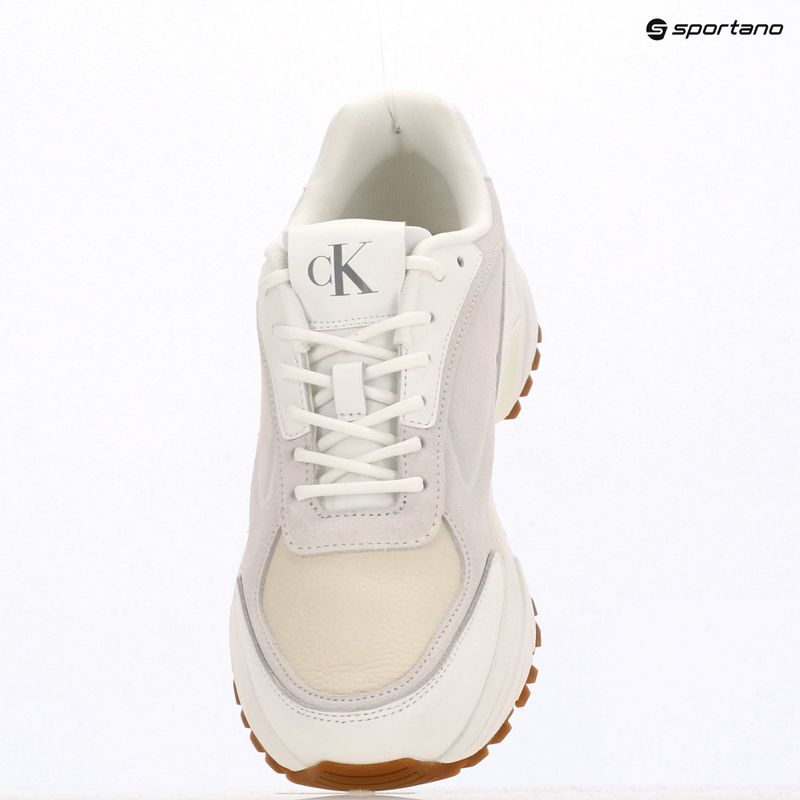 Мъжки обувки Calvin Klein YM0YM01289 Hike Runner HF Leather Mix bright white/creamy white/eggshell 9
