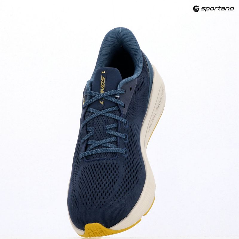 Мъжки обувки за бягане Under Armour Sonic 7 washed navy/nu blue/yellow shade 9