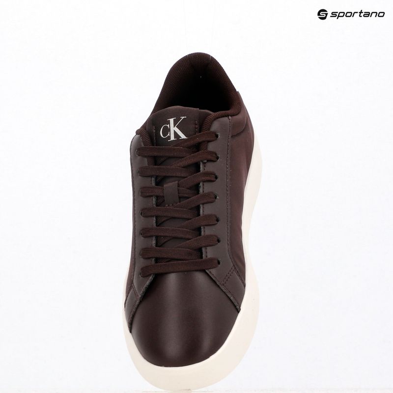 Дамски обувки Calvin Klein YW0YW01781 3 Cupsole Laceup PU MG bordeaux/ярко бяло 9