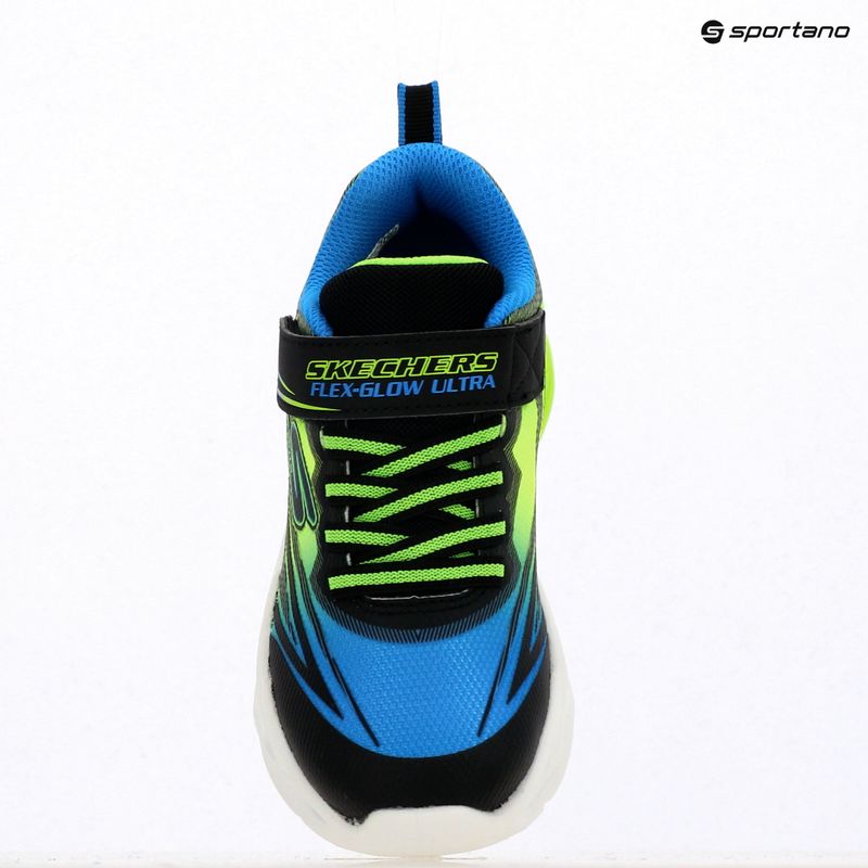 Детски обувки SKECHERS Flex-Glow Ultra black/blue/lime 16