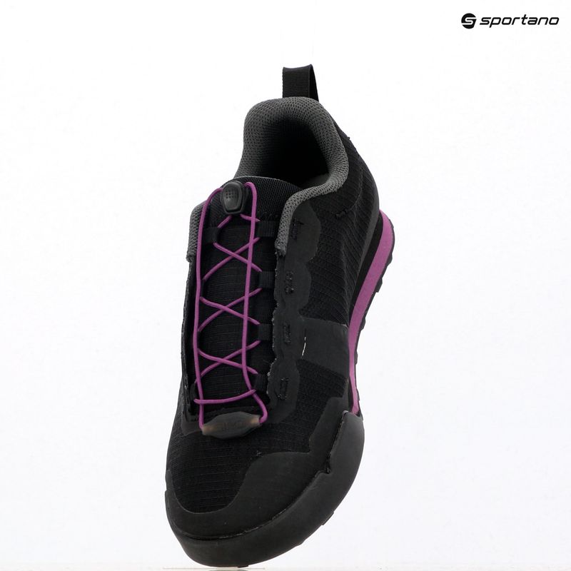 Дамски обувки за колоездене на платформа Giro Tracker Fastlace black/throwback purple 13