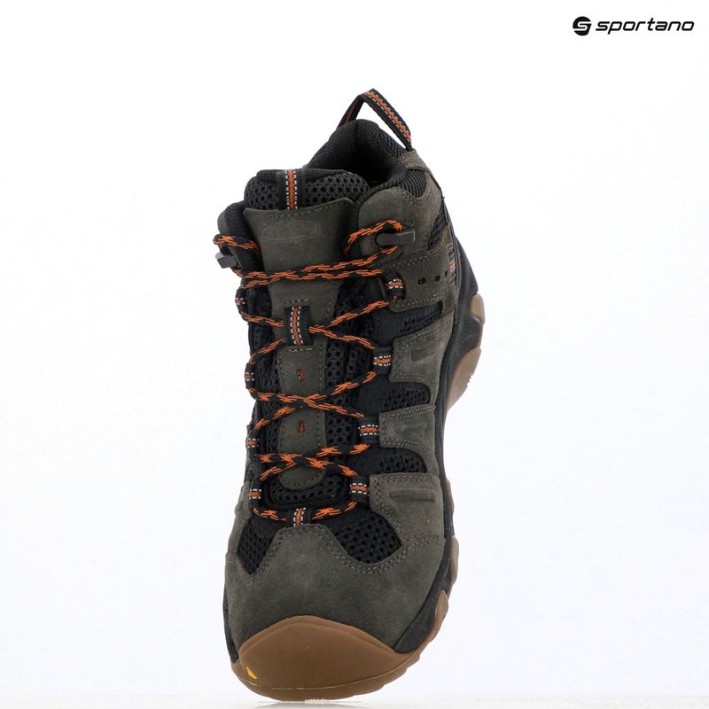 Мъжки обувки за трекинг KEEN Headout Mid Waterproof black olive/fossil orange 9