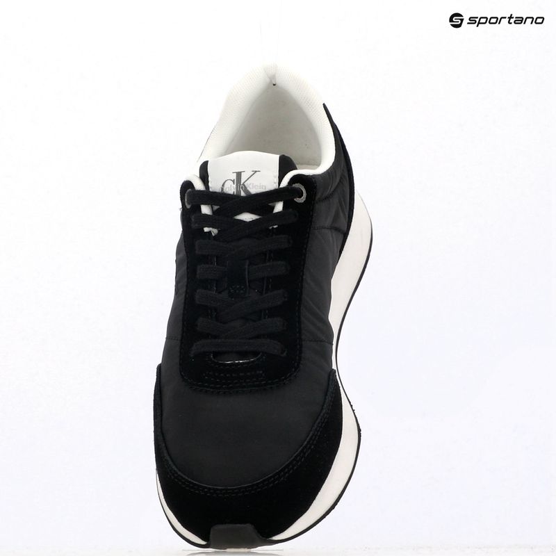 Дамски обувки Calvin Klein YW0YW01990 Retro Runner Lace Up Nylon MG black/bright white 9