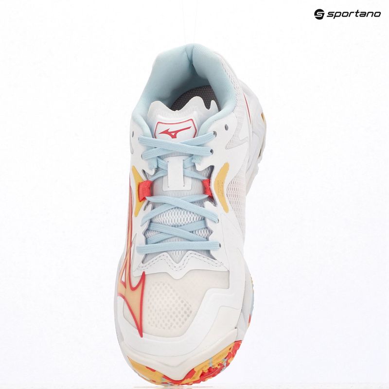 Дамски обувки за волейбол Mizuno Wave Lightning Z8 white/calypso coral/pale banan 15