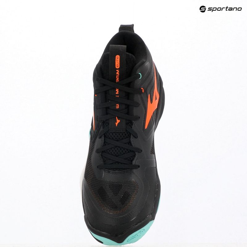 Обувки за волейбол Mizuno Wave Momentum Elite Mid black/tangelo/ice green 15