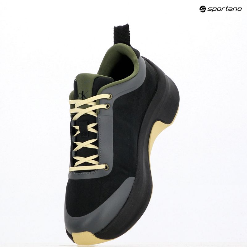 Мъжки обувки Calvin Klein YM0YM01456 Chunky Runner Lace Up Mix Aop black/medieval forest/coal/lime 9