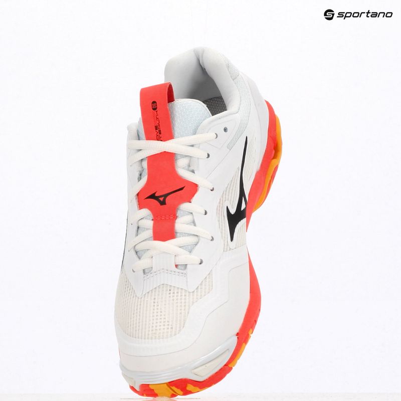 Обувки за хандбал Mizuno Wave Stealth 6 white/fiery coral 2/citrus 9