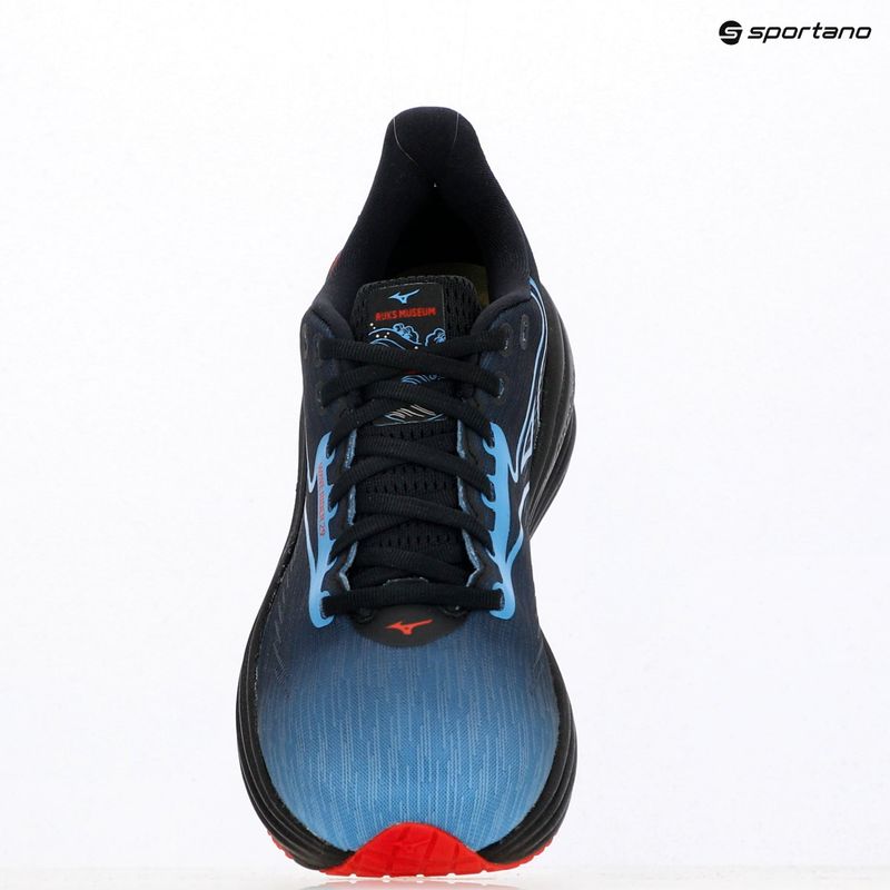 Mizuno Wave Rider 29 обувки за бягане amsterdam black/all aboard/high risk red 15