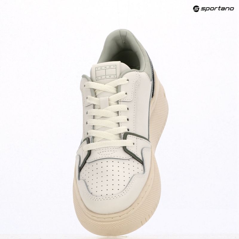 Дамски обувки Tommy Jeans Retro Basket Flatform ecru/misty sage 9