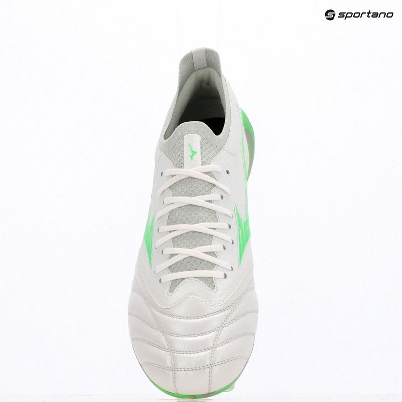Мъжки футболни обувки Mizuno Morelia Neo IV Β Elite MD white/neon green/cool grey 3c 9