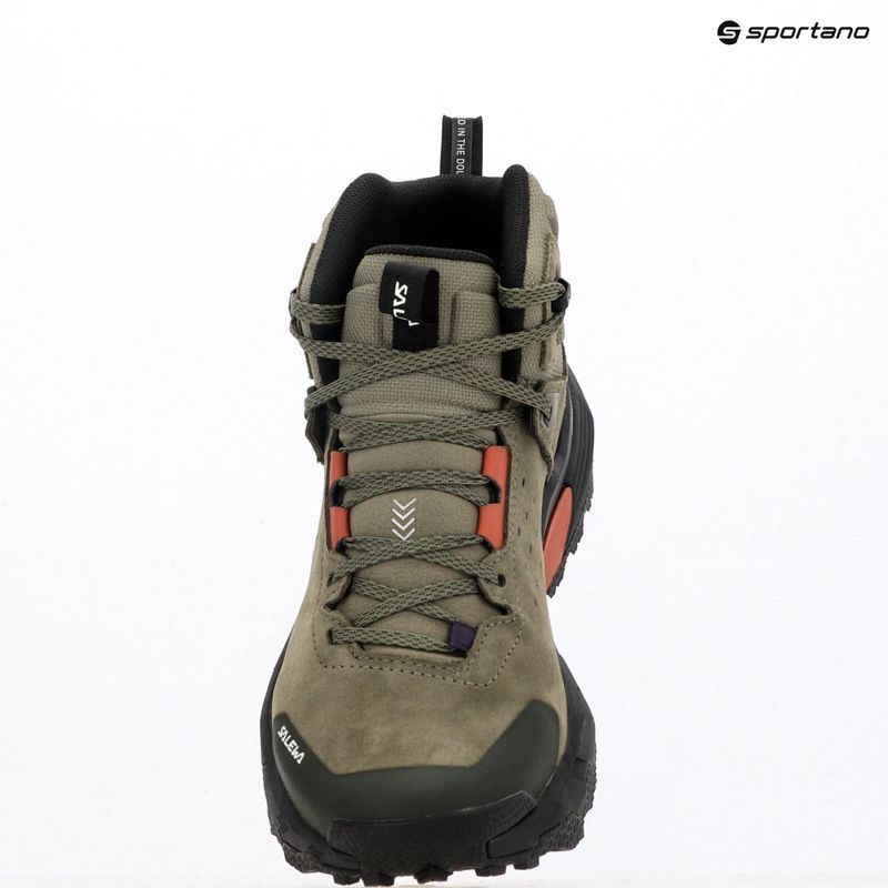Дамски обувки за трекинг Salewa Pedroc 2 Leather Mid PTX faded green/dark olive 9