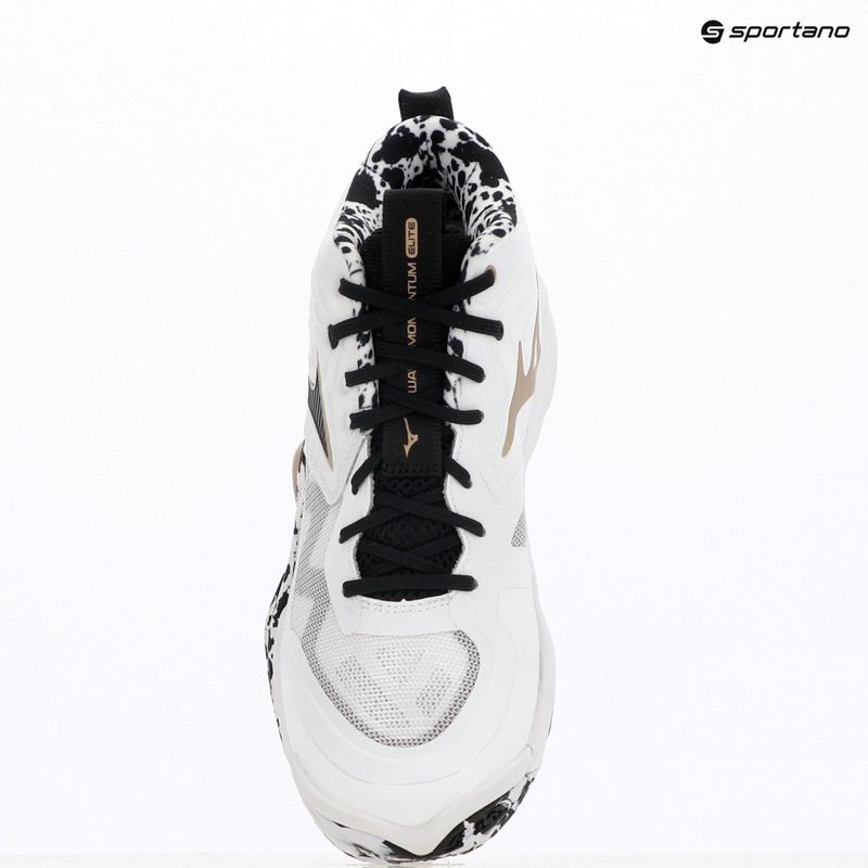 Обувки за волейбол Mizuno Wave Momentum Elite Mid white/black/ge gold 15