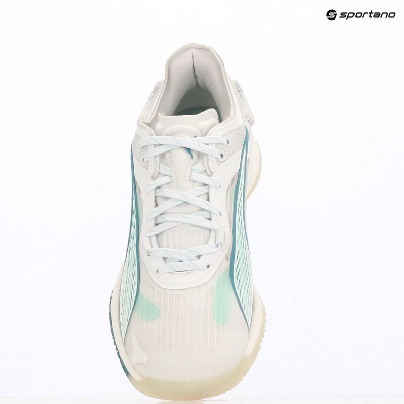 Дамски обувки за хандбал PUMA Accelerate Nitro SQD 4 Game On puma white/baltic sea blue/fresh water 16